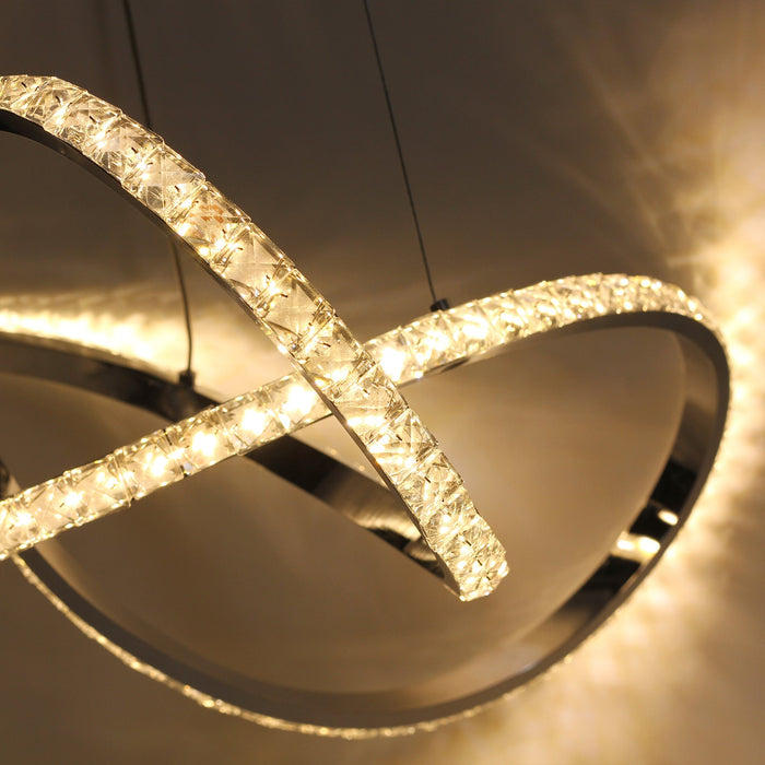 Diamanto Dimmable LED Pendant Light - Chrome