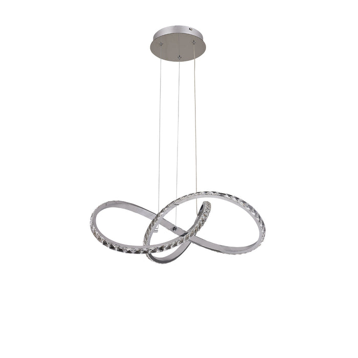 Diamanto Dimmable LED Pendant Light - Chrome