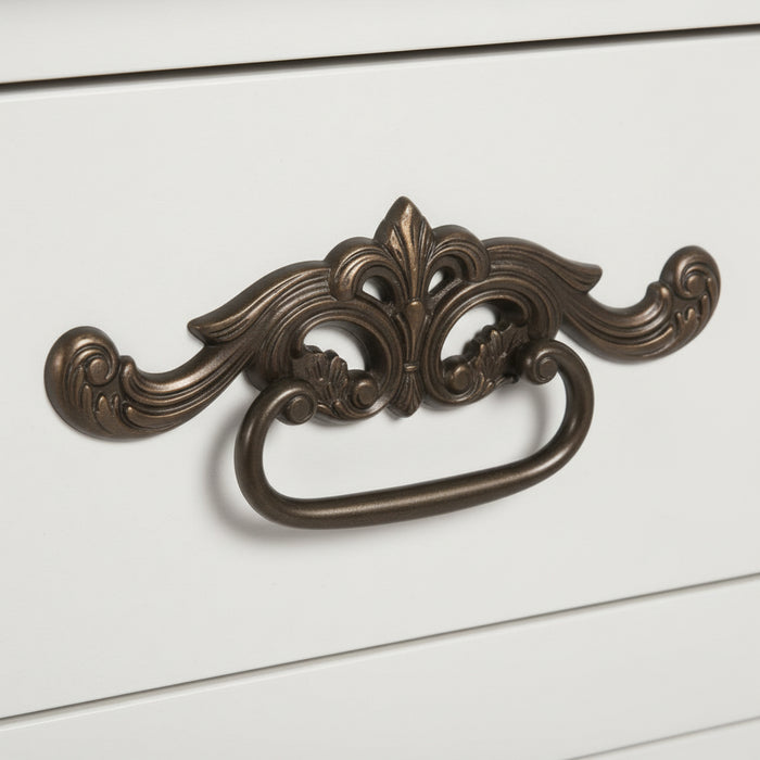 French Provincial 2 Drawer Side Table