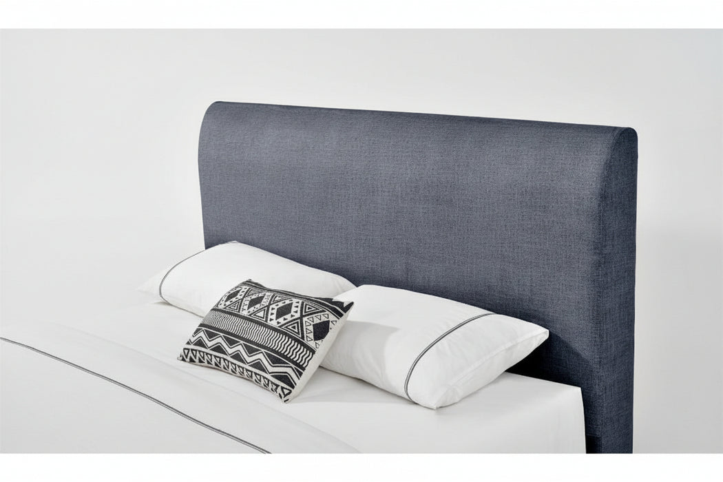 Lucas Fabric Bed With 4 Drawers, Dark Grey, Size Options