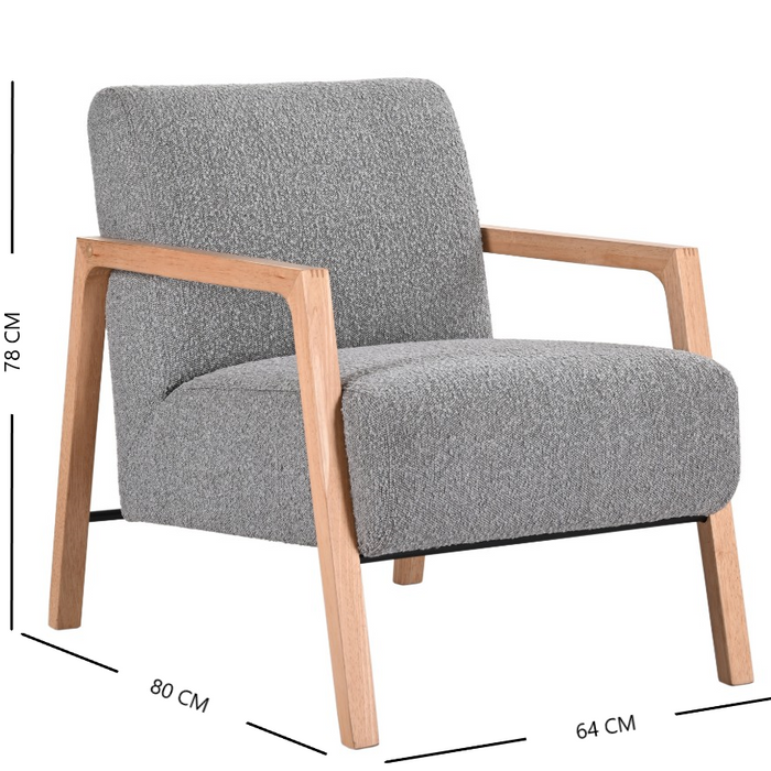 Mason Grey Arm Chair
