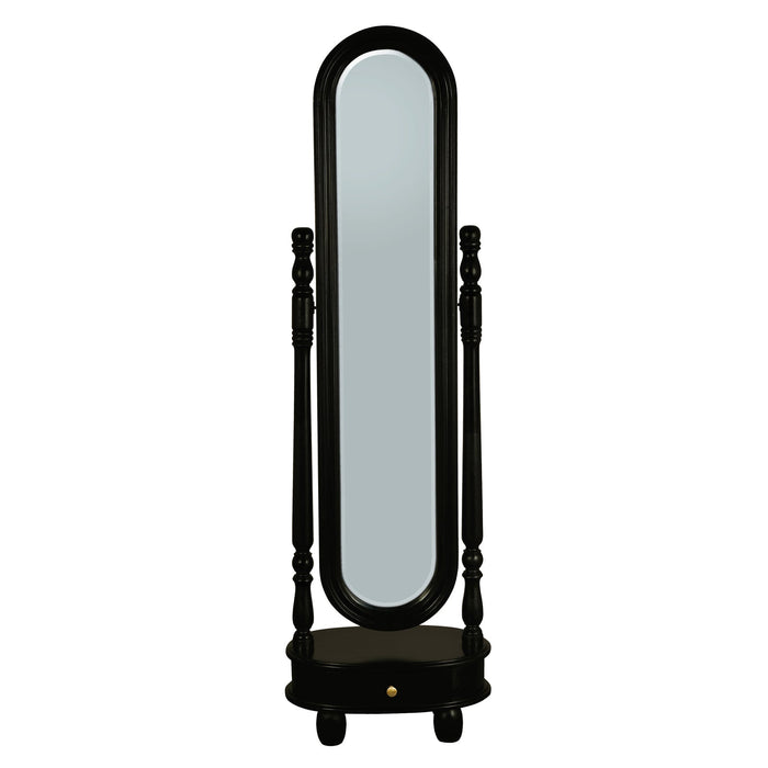 Sierra 1 Drawer Oval Mirror Stand