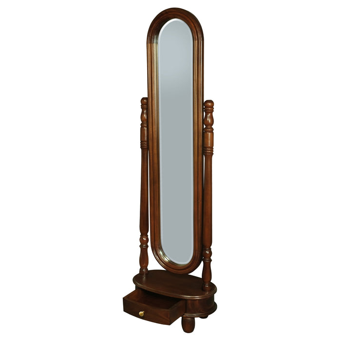 Sierra 1 Drawer Oval Mirror Stand