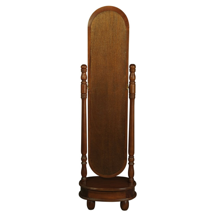 Sierra 1 Drawer Oval Mirror Stand