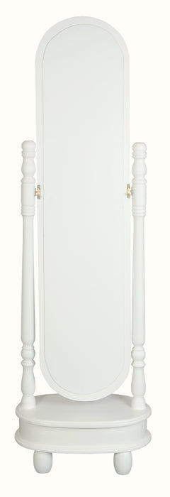 Sierra 1 Drawer Oval Mirror Stand