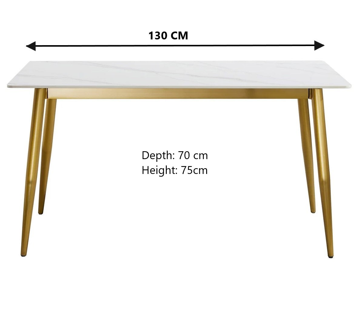 Tecia Sintered Stone Dining Table,130cm