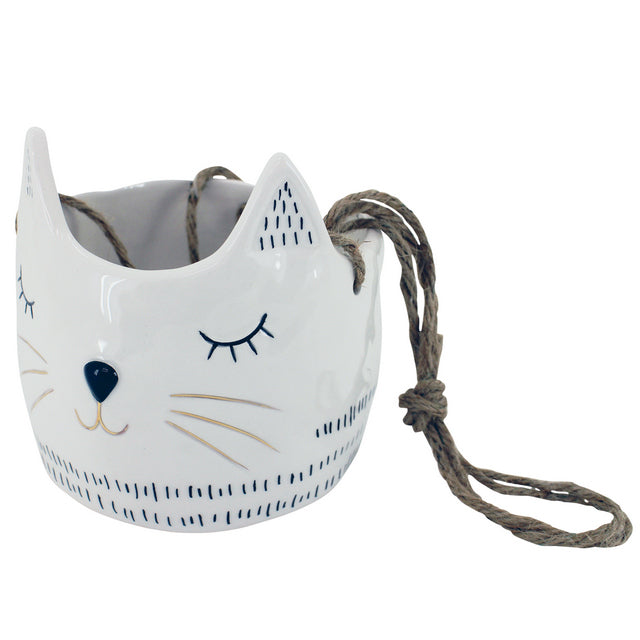 Rex The Hanging Cat Novelty Planter Pot