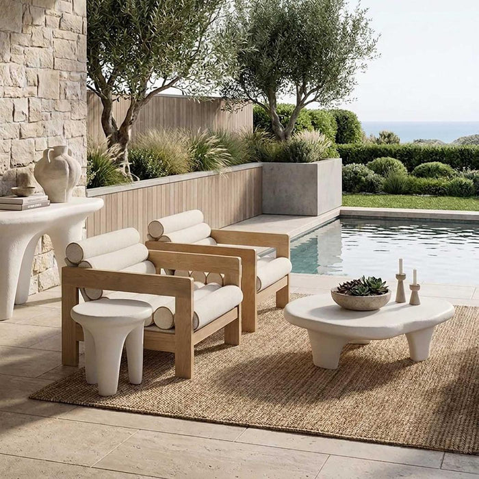 Kiva Irregular Organic Cloud Shaped Indoor & Outdoor Coffee Table