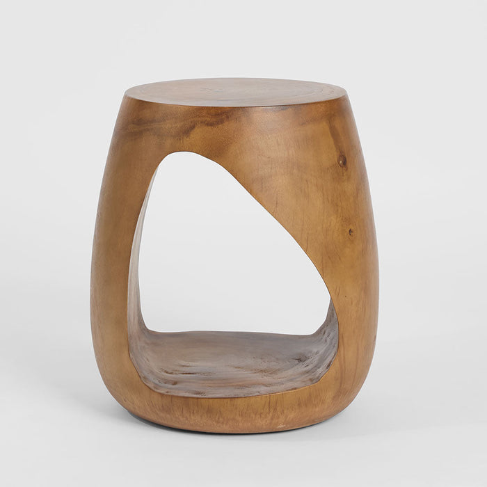 Hobart Wooden Side Table Natural - Living Room