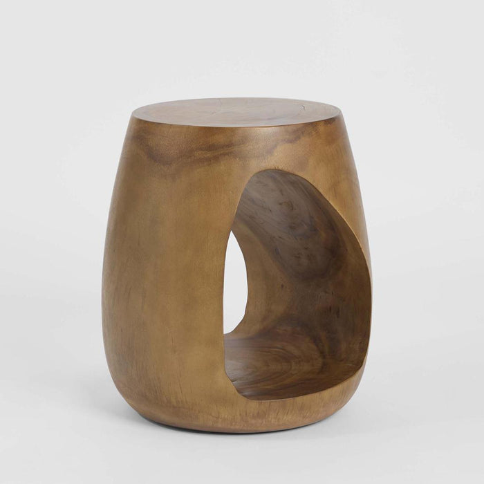 Hobart Wooden Side Table Natural - Living Room
