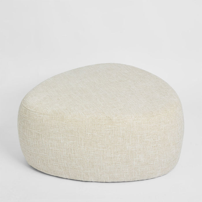 Riverstone Pebble Organic shape Large Coastal Ottoman