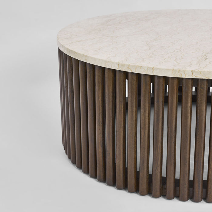 Cosi Walnut Round Coffee Table