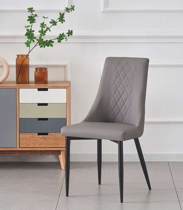Magnus Grey Faux Leather Dining Chair