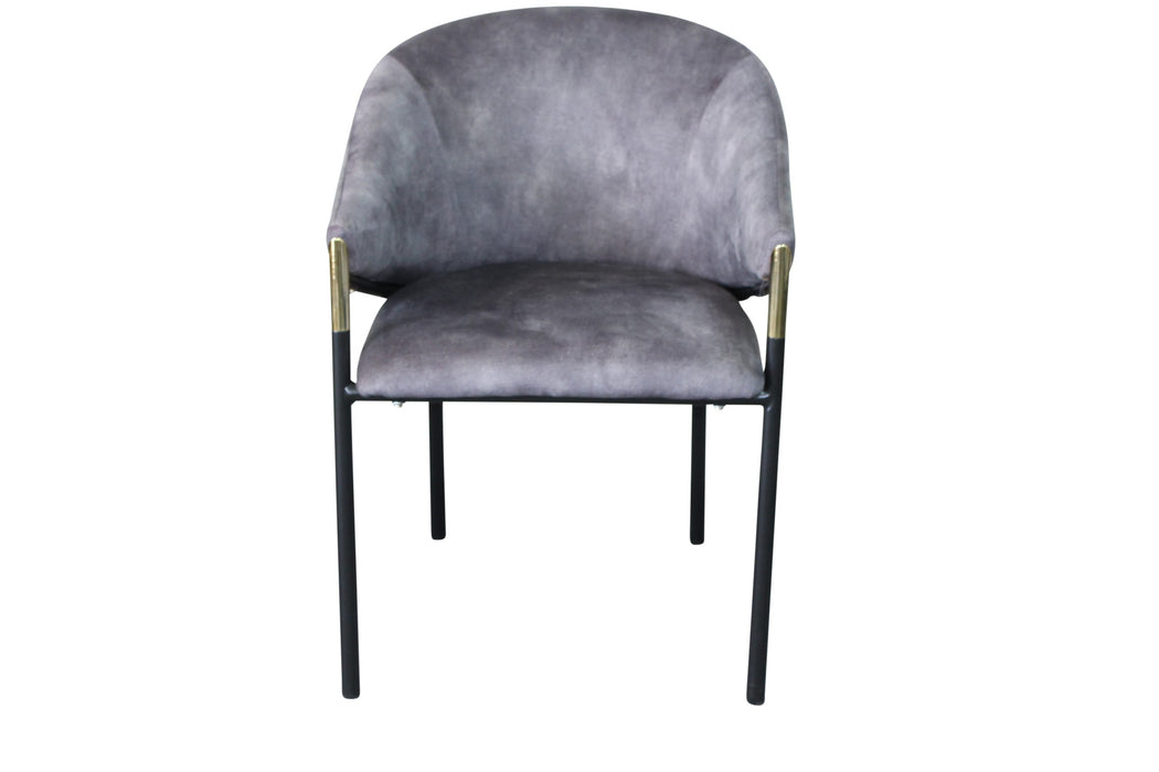 Manhattan Chair Velvet - Light Grey