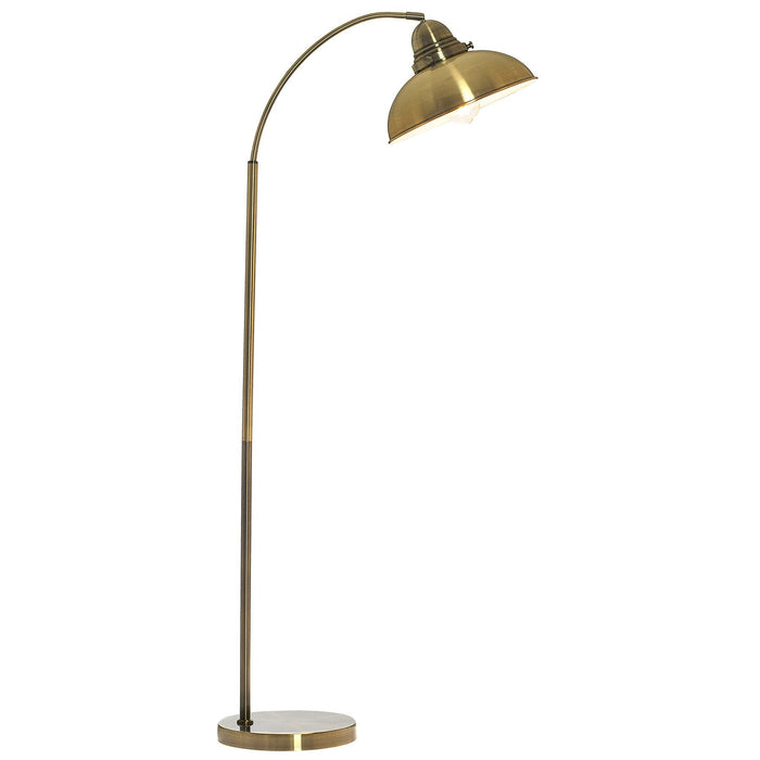 Manor Metal Floor Lamp - Weathered Brass/Antique Chrome/Antique Copper
