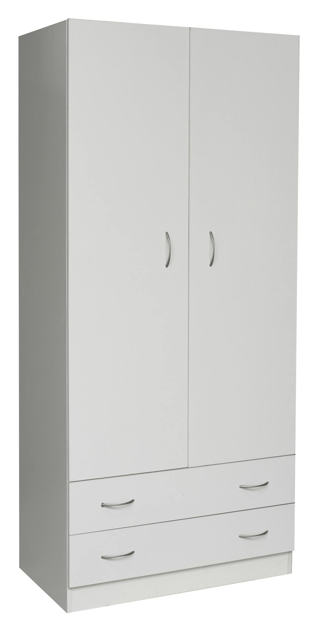 Mission Wardrobe with Drawers, White
