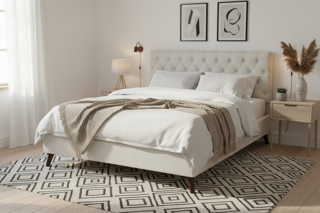 Anastacia Cream Queen bed