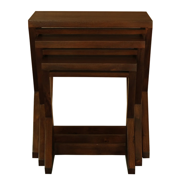 Manhattan Nesting Tables Set of 3 - Mahogany