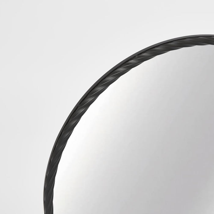Palais Round Mirror Small Black 70cm