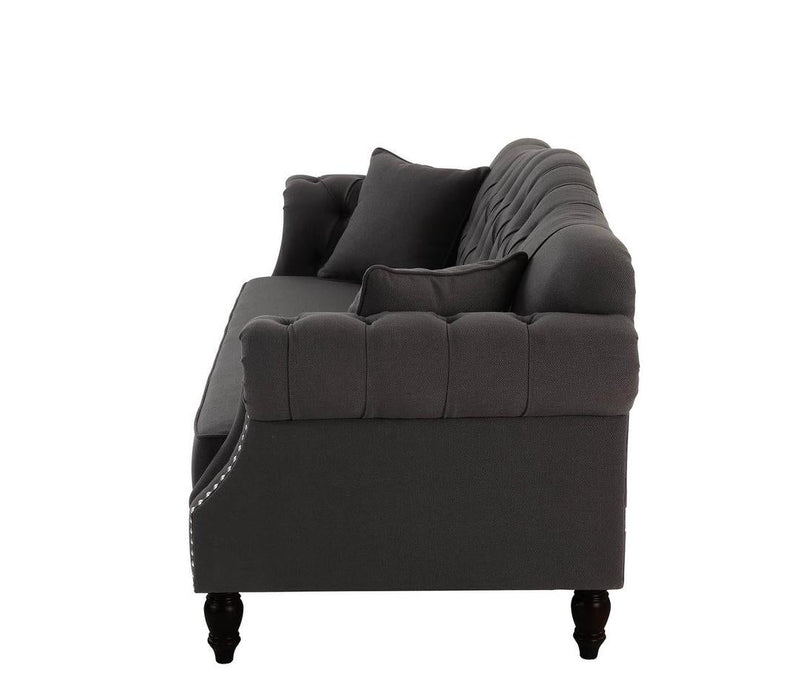 Vaucluse 3 Seater Sofa Charcoal