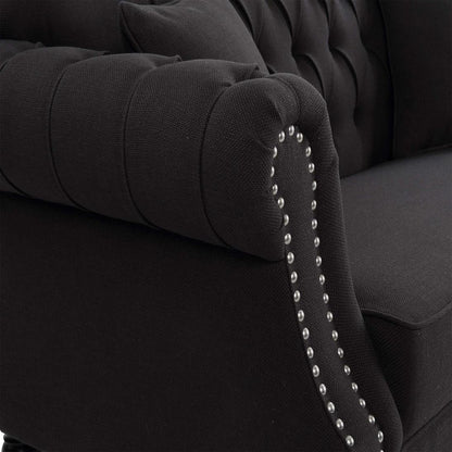 Vaucluse 3 Seater Sofa Charcoal