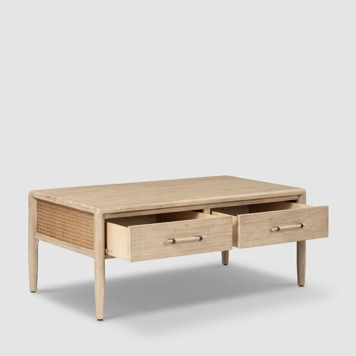 Bayview Rectangular Coffee Table Natural Whitewash