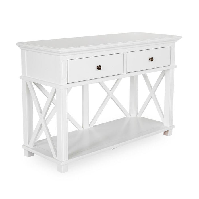 Hamptons 2 Drawer Hallway Console Table White - Console Table Sydney