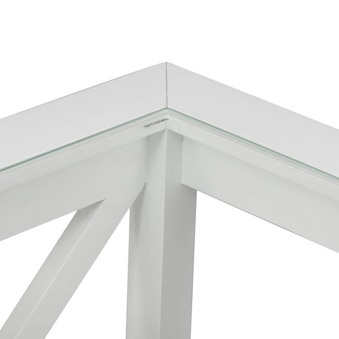 Sorento White Square Side Table