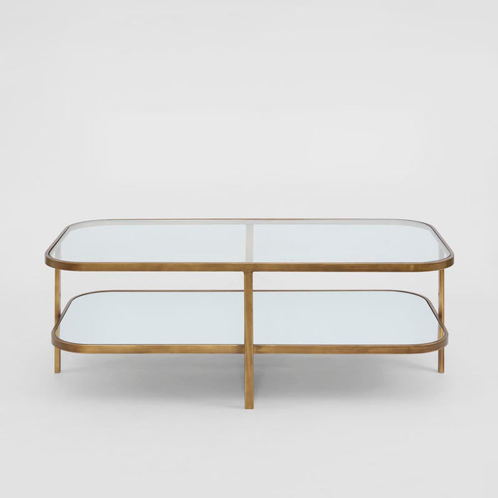 Lewis Rectangular Glass & Mirror Coffee Table