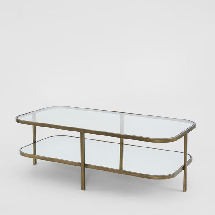 Lewis Rectangular Glass & Mirror Coffee Table