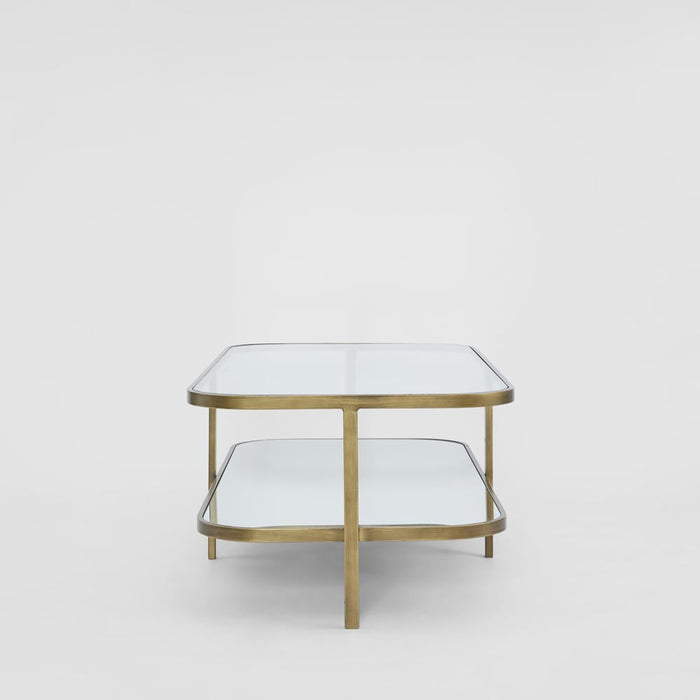 Lewis Rectangular Glass & Mirror Coffee Table