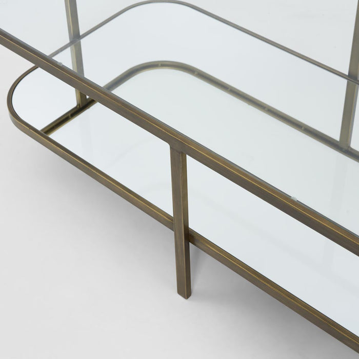 Lewis Rectangular Glass & Mirror Coffee Table