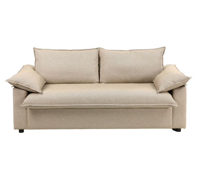 Casabela Beige 2.5 Seater Pull out Sofa Bed with Double Mattress