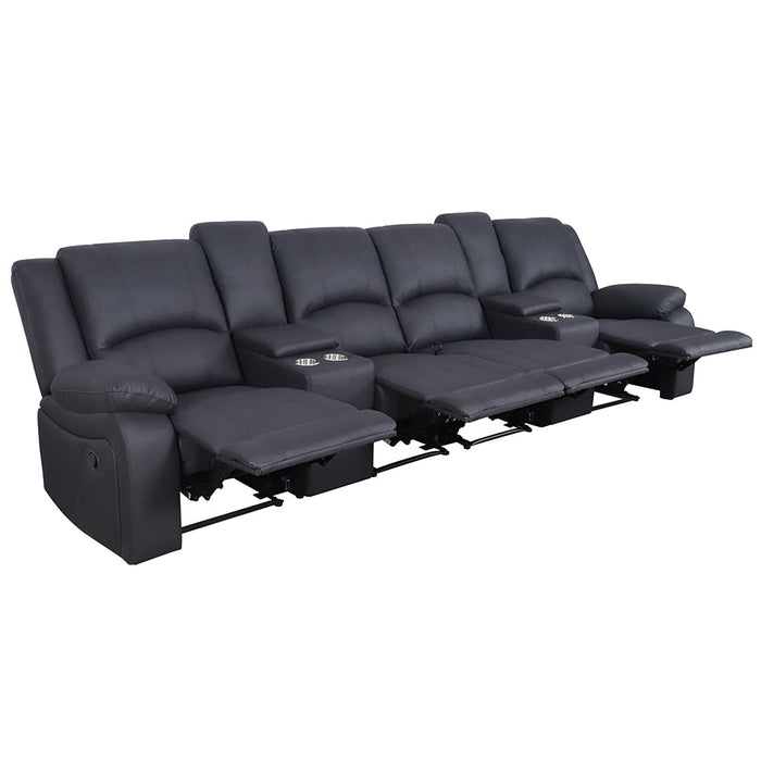 Cooks 4 Seater Recliner Home Theatre Sofa