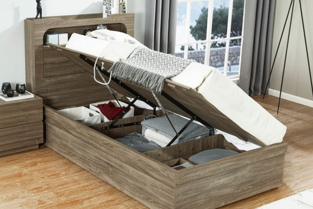New York King Single Storage Bed