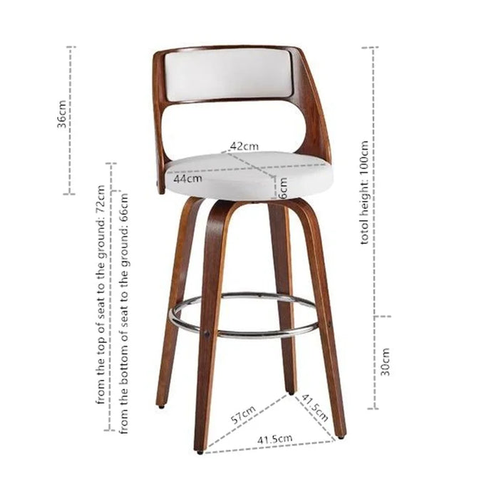 White Oslo Modern Barstool