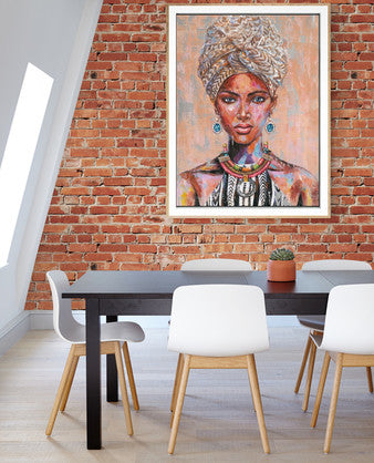 African Women Painting Print