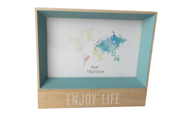 Blue Enjoy Life Photo Frame