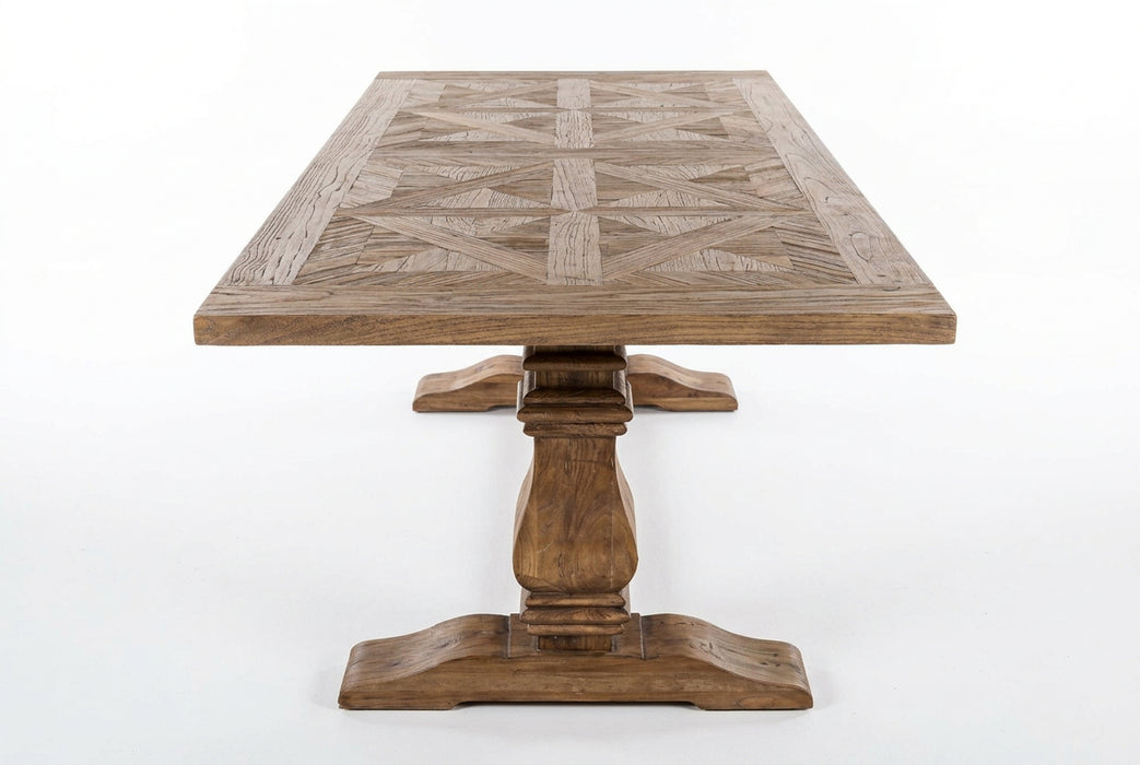 Kensington 200cm Rectangular Dining Table - Natural White Wash