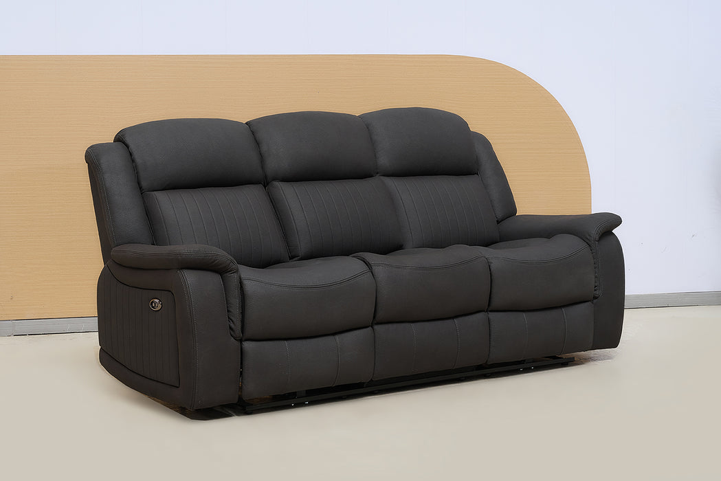 Intra 3-Piece Fabric Powered Recliner Lounge Suite