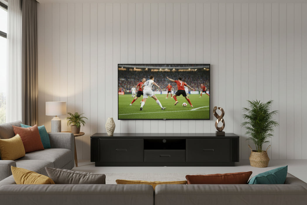 Paris Entertainment Unit - White or Black, 200cm