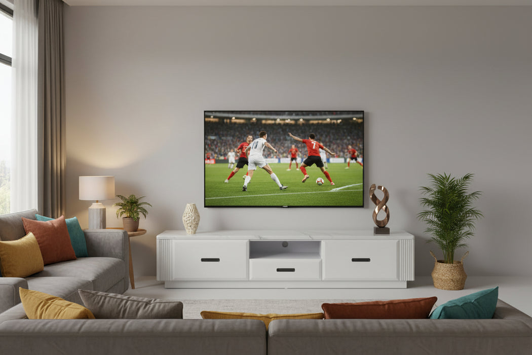 Paris Entertainment Unit - White or Black, 200cm