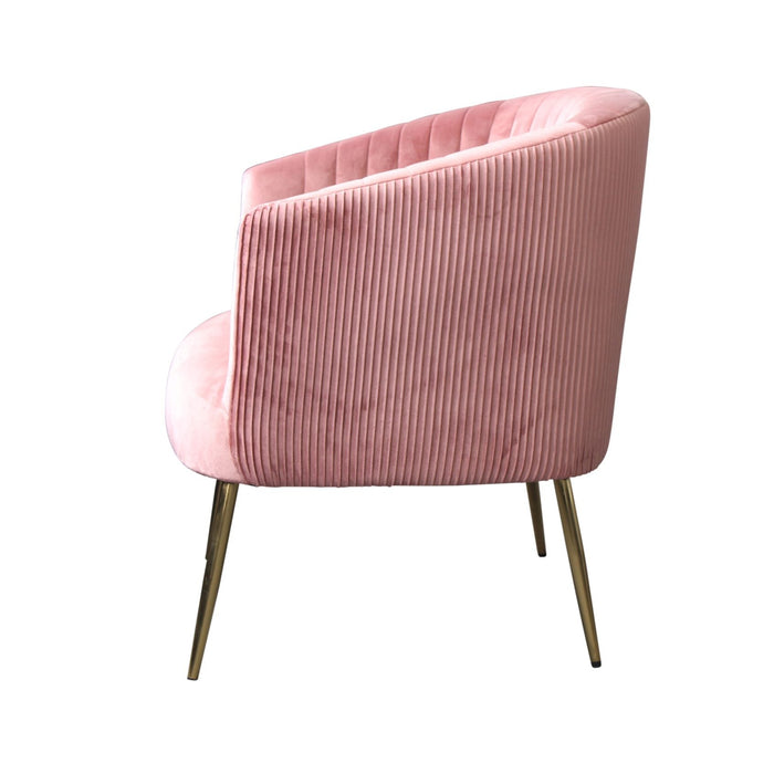 Perla Dusk Velvet Accent Armchair