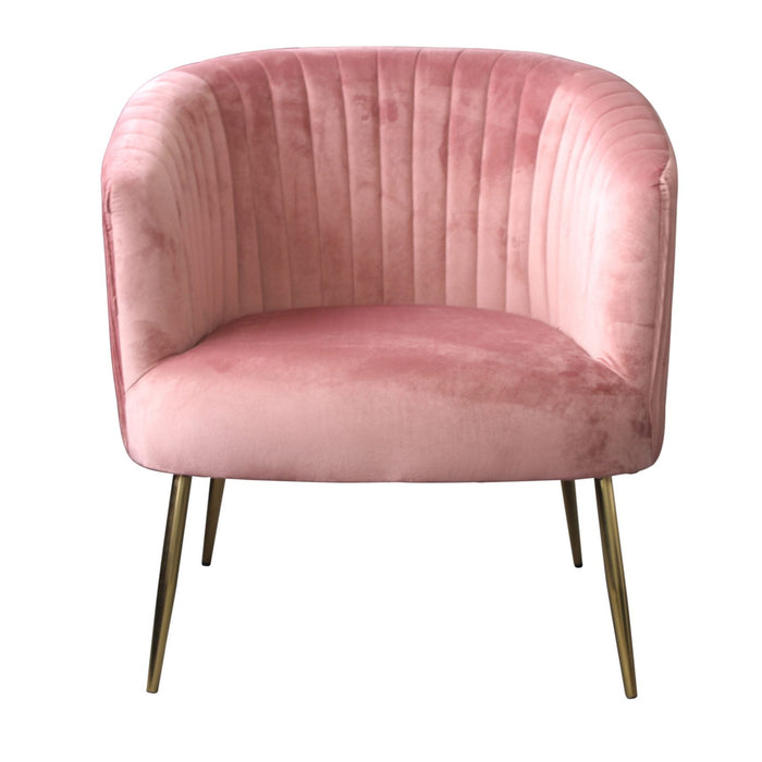 Perla Dusk Velvet Accent Armchair