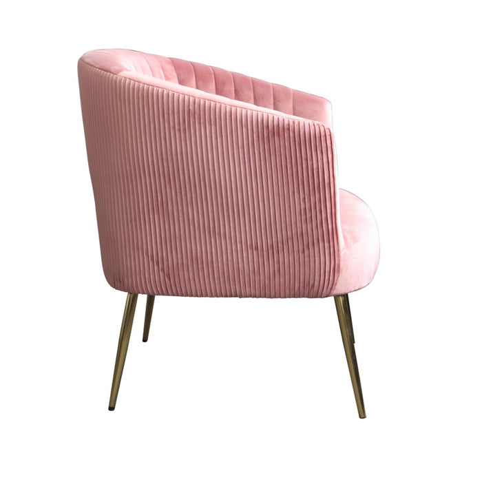 Perla Dusk Velvet Accent Armchair