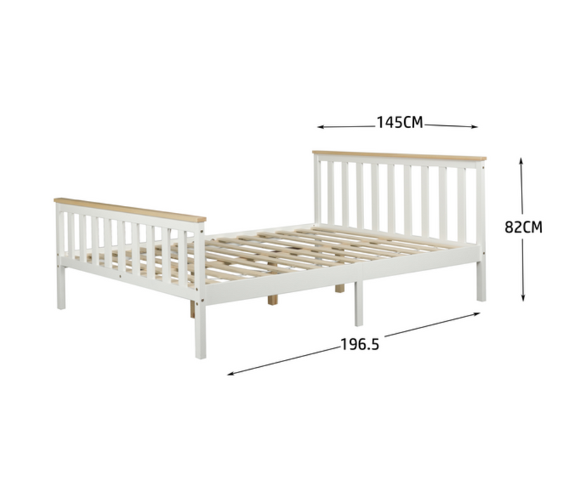 Glebe Double Bed - Pine wood