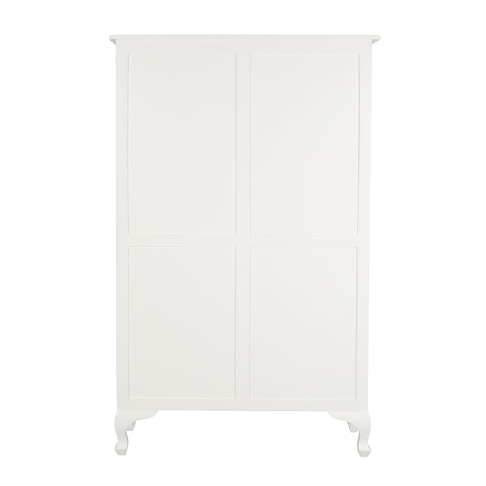 White La Prisa Queen Ann Bookcase