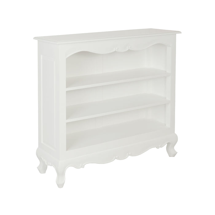 White Queen Anne Small Bookcase