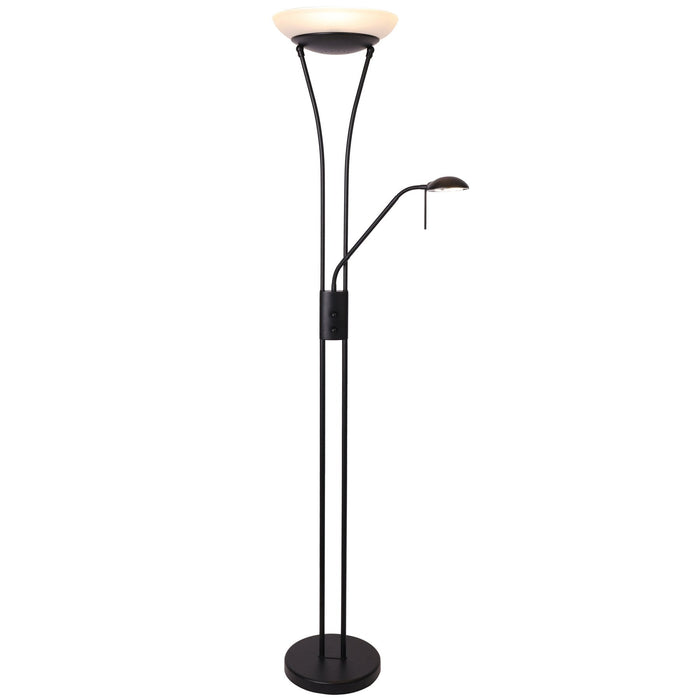 Reed LED Mother & Child Floor Lamp - Black