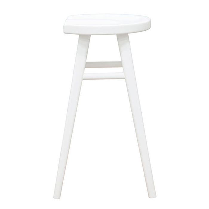 Scandinavian White Timber Kitchen Counter Stool